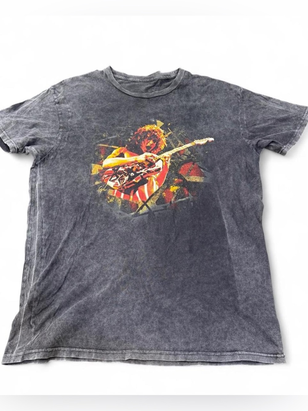 Men’s Black Graphic Guitar Short-Sleeve Tee